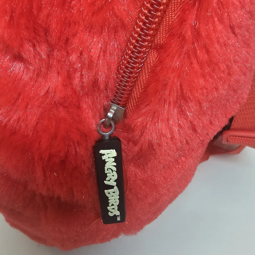 Angry Birds Red Plush Backpack Red Bird Character Kids Mini Backpack‎ Bag